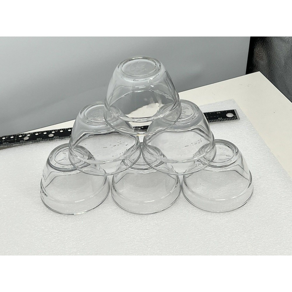 Pampered Chef Glass Measuring Prep Bowls 1 CUP 175 ML Custard Ramekins Lot of 3